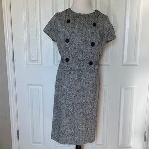 Vintage Alison Ayres Original Tweed Sheath Dress Sz 6.